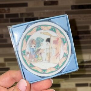 Precious Moments Mini Hanging Plate Ornament - Christmas Pageant Nativity NWT